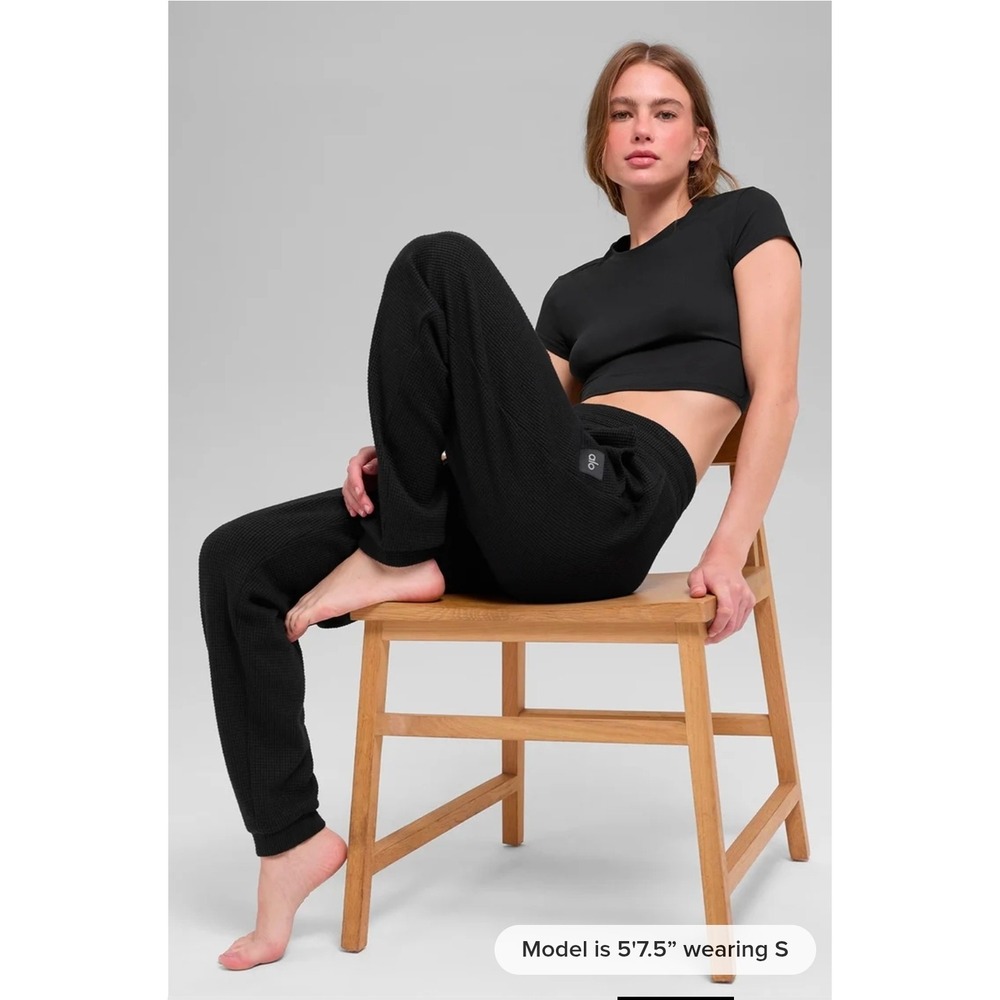 Alo Yoga Waffle Weekend Jogger Atheleisure Oversized Streetwear Premium Unisex